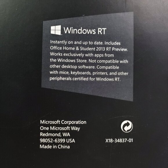 Microsoft Surface Tablet 32GB Windows RT 1516 Dark Titanium NIB Sealed - Picture 6 of 12